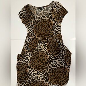 Chic Animal Print Mini Dress